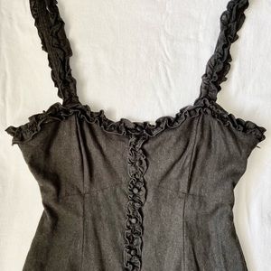 New Forever 21 linen black dress